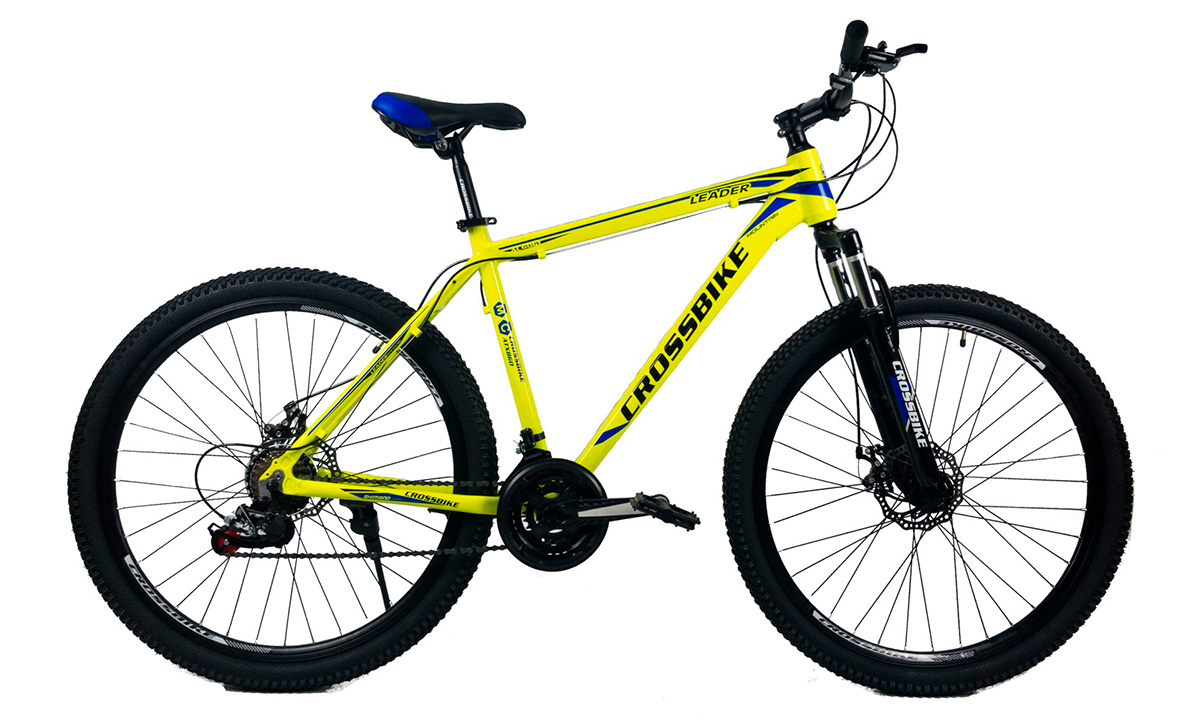 Фотографія Велосипед Cross Leader 29" 2021, розмір М, Жовтий